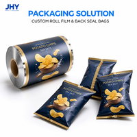 Op maat gedrukte aluminiumfolie verpakkingsfolie rol voor chips, snackvoedsel, food grade, automatische verpakkingsfolie laminatie rol