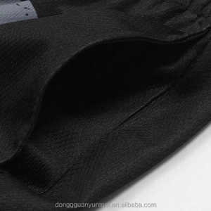 Custom <b>Long</b> Sleeve Double Layer T Shirt Screen Print Jersey Stripe Mesh <b>Shorts</b> Set Jersey Boxy Crop <b>Men</b> Tshirt and <b>Shorts</b> Set - Product Image 3