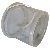 Seau américain de 1 Gallon avec couvercle seau de qualité alimentaire personnalisable avec couvercle rond sans BPA seau américain PP emballage en plastique réutilisable