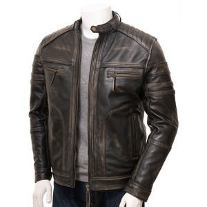 Veste en cuir High Street pour hommes de la meilleure qualité, vêtements d'hiver respirants et imperméables avec options personnalisables - Product Image 1