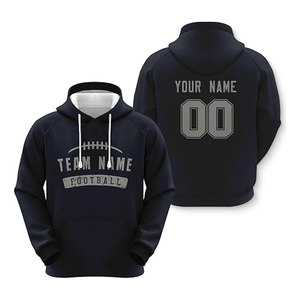 Sudadera con capucha personalizable, chaqueta universitaria de tela de lana de invierno, nombre y número personalizados, Fútbol para mujeres, hombres y jóvenes - Product Image 1
