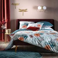 Applique murale industrielle CH Calvin en laiton poli, style Mid-Century Modern, avec globe en verre, 2 ampoules, cône doré, pour salle de bain