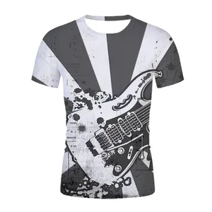 Logotipo de sublimación personalizado liso 100% poliéster camiseta ropa de gimnasio ropa de hombre para diseño de secado rápido Camiseta deportiva en blanco - Product Image 5