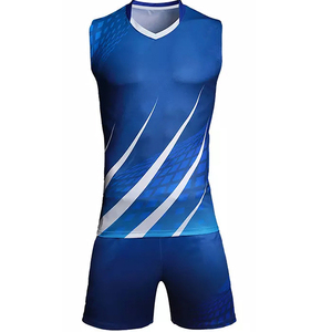 Ensemble d'uniformes de volley-ball OEM 100% polyester Jersey sublimé pour hommes et femmes avec logo de couleur personnalisé Fournisseur en gros d'usine - Product Image 3