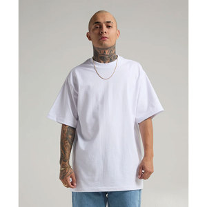 100% coton nouveau été hommes t-shirt solide surdimensionné demi à manches courtes décontracté coton Streetwear haut hommes T-shirts - Product Image 5