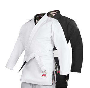 Kimono de Jiu Jitsu brasileño de competición Premium, traje de agarre de diseño personalizado para artes marciales y MMA con logotipo en la parte delantera - Product Image 4