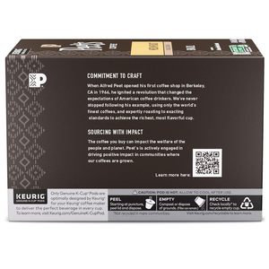Peet's Coffee, Medium Roast Keurig K-Cup Pods, 100% Arabica Coffee - Single Origin Brazil 60 Count - Product Image 2