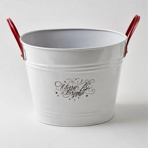 Cesta de maceta de metal Winterbell Grove para árboles de Navidad o plantas, perfecta para decoración de temporada de patio y entorno de jardín encantador - Product Image 6