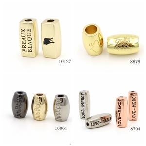 <strong>Custom</strong> Logo Charms <strong>Supplies</strong> for 2025 Styles Bulk Enamel Gold Filled Spacer Beads for Hair Braids <strong>Jewelry</strong> Crafting Loose Metals - Product Image 4