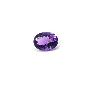 Ametyste naturelle du Brésil 18,35 carats, cristal de quartz ovale, pierre précieuse de qualité supérieure, polie, transparente, taille personnalisable, certifiée IGI - Product Image 1