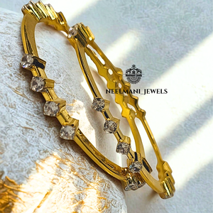 Bracelet de mariage victorien en argent 925 Polki, élégant, pour les mariées - Product Image 2