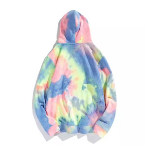 Sweat à capuche unisexe à la mode avec logo personnalisé Design Tie Dye surdimensionné 100% coton pour l'hiver - Product Image 3