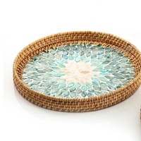 Nouveautés 2022 Panier suspendu mural en jonc de mer naturel tressé, design artistique moderne et antique, origine Vietnam, plusieurs tailles