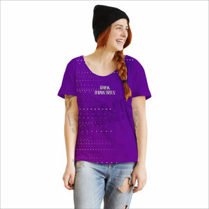 เสื้อยืดผู้หญิงพิมพ์ลายออกแบบได้ตามต้องการเสื้อยืดผู้หญิงจากปากีสถาน - Product Image 2