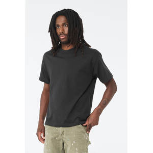 Bella + toile luxe Hip Hop T-Shirt homme 100% coton surdimensionné Anti-rides et respirant personnalisé lourd 100% coton de haute qualité - Product Image 6