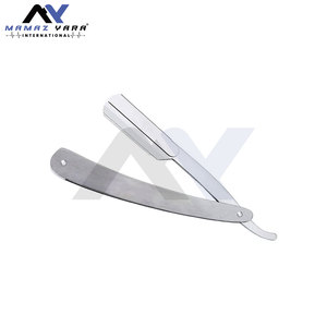Maquinilla de afeitar de barbero de acero inoxidable de primera calidad, maquinilla de afeitar profesional de borde recto para salón de aseo para hombres, uso Personal duradero - Product Image 4