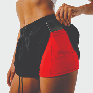 Shorts de Mujer 100% Algodón, Cintura Media, Cintura Elástica, Bolsillo Oculto, Forro Transpirable, Diseño Deportivo de Secado Rápido - Product Image 3