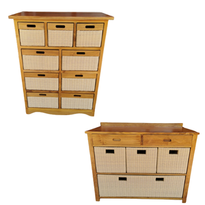 Armoire seau moderne pour meubles de salon Table d'appoint en bois massif Armoire de rangement avec 6 tiroirs directement en usine - Product Image 4