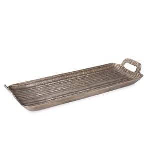 Vente en gros de plateau de service rectangulaire en métal et aluminium coulé de qualité supérieure pour la maison, le restaurant et l'hôtel ont une fonction décorative - Product Image 1