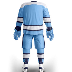 Uniformes de hockey sobre hielo personalizados para hombre 2024, conjuntos de tela de poliéster 100% de estilo más nuevo - Product Image 4