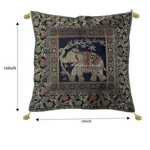 Funda de cojín de sofá con estampado de mariposa antigua, sala de estar decorativo para cojín, venta al por mayor, Exportación de la India - Product Image 5