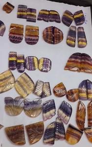 Fluorita Natural 15-30mm tallado pera rectángulo piedras 9600 Cts lote Iroc ventas alta calidad fluorita suelta piedra preciosa tallada de lujo - Product Image 5