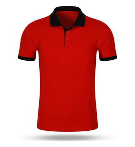 Compre Camisetas Personalizadas Unisex para Hombre, Cuello Negro y Rojo, 100% Algodón, Diseño en Blanco para Camisetas, Venta al por Mayor - Product Image 2