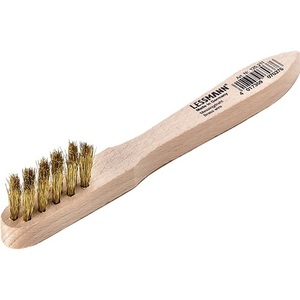 Spark Plug <b>Brush</b> 150mm 0.15mm Brass Wire Crimped 3-Row Bag-LESSMANN - Product Image 1