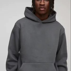 Sudadera con Capucha Oversize de Invierno 2025 para Hombre, Colores Personalizados, Bordado, Teñido Liso, Poliéster/Algodón, Estilo Urbano - Product Image 1