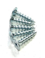 Vis à clip à tête plate en acier au carbone standard ISO, profil bas, finition zinguée, revêtement 500/1000 heures, mesurées en pouces