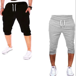 Pantalones Cortos Deportivos Casuales de Algodón con Bordado y Cintura Elástica para Hombre - Product Image 4