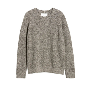 <b>Men's</b> <b>Wool</b> Acrylic Knitted Pullover <b>Sweater</b> Solid Color Regular Sleeve Autumn Style - Product Image 1