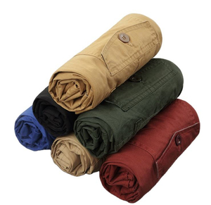 2025 nouveau gros respirant 100% coton solide Cargo Shorts pour hommes vêtements d'été séchage rapide taille élastique gymnastique course - Product Image 2