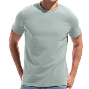 Camisetas de cuello redondo de gran tamaño de alta calidad para hombre, ropa de calle informal GSM 220, camisetas en blanco, logotipo personalizable, ropa de algodón Premium - Product Image 3