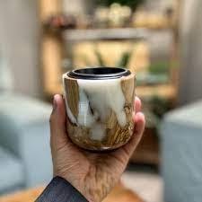 Brûleur à Bakhoor en résine et bois fait à la main pour les cadeaux arabes du Ramadan-Eid et les mariages, encens 100% naturel artisanal - Product Image 6