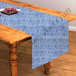 Bloc de main floral indien imprimé 100% pur coton chemin de Table conception de fleurs pour les mariages pour les événements de mariage décor à la maison en plein air - Product Image 6