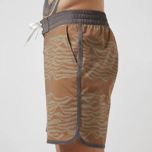 กางเกงชายหาดขาสั้นชายผ้าแคนวาสแปนเด็กซ์เอวกลางยืดกันรอยยับออกแบบเป็นมิตรกับสิ่งแวดล้อมทนทานสวมใส่ในฤดูร้อน - Product Image 4