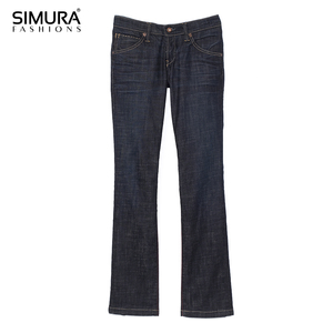 Jeans de Mezclilla para Mujer, Corte Recto, Sostenibles, Personalizables (OEM), de Secado Rápido, Cintura Alta, Spandex/Algodón, Ajuste Holgado, Diseño Moderno y Elegante - Product Image 2