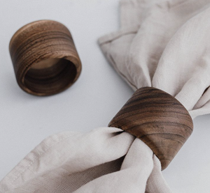 Rond de serviette en acier inoxydable élégant finition en cristal plaqué or stocké écologique Durable fête de mariage maison vaisselle - Product Image 4