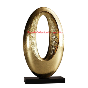 Statue équestre en métal de sculpture de cheval en bronze abstrait moderne pour la maison et le bureau de luxe Figurine animale contemporaine fabriquée à la main - Product Image 5