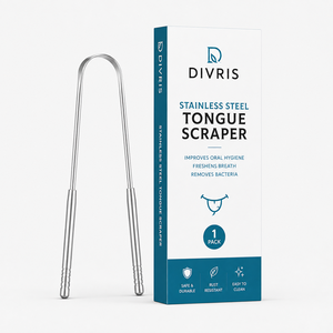 ที่ทำความสะอาดลิ้นรูปตัวยูสองด้าน Divris Copper เพื่อสุขอนามัยในช่องปาก - Product Image 2