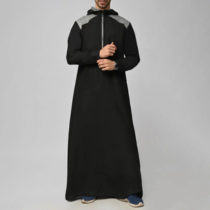 Con capucha Thobe / Thawb hombres último diseño Thobe hecho a medida hombres Jubbah Elegante ropa musulmana Thobes árabe alta calidad hombres jubah - Product Image 6