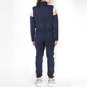 Chándales de Otoño Invierno de Color sólido para mujer Venta superior 100% Material de algodón Precio bajo - Product Image 4