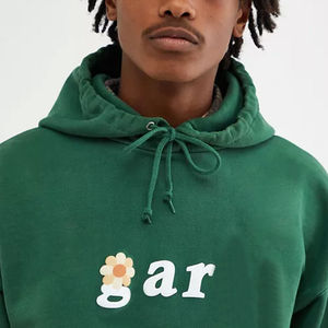 Coton mélangé sur mesure fabriqué en usine sweats à capuche imprimés bouffants lourds sweat à capuche surdimensionné en coton respirant pour hommes - Product Image 3