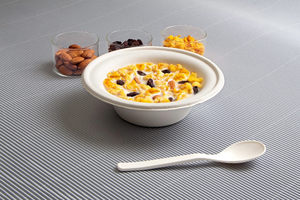 Tek kullanımlık 6 Oz Bagasse yuvarlak şekil kase-100% biyobozunur yemek takımı biyo-bozunur Microwavable bir kez kullanım özelleştirmek - Product Image 3