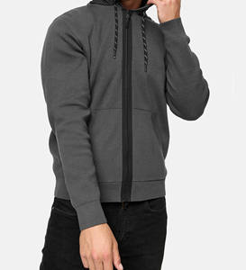 เสื้อฮู้ดดี้ผู้ชายทรงโอเวอร์ไซส์ ผ้าฟลีซคอตตอน 80/20 คุณภาพสูง ปักลาย พร้อมสกรีนโลโก้ตามสั่ง ทรงหลวม - Product Image 6