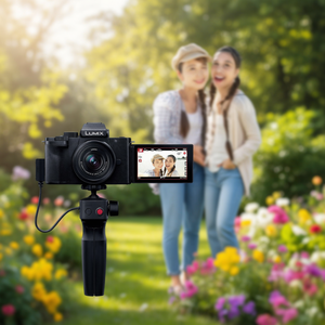 Caméra vidéo numérique sans miroir haute résolution 4K avec objectif 12-32 mm, compacte et idéale pour le vlogging et la photographie - Product Image 3