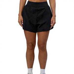 Custom Logo Print Ladies Yoga Shorts High Waisted Tummy Control Gym Workout Running Fitness Shorts Soft Stretch Sportswear - Product Image 1