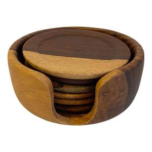 Posavasos de Madera de Nogal con Diseño Increíble, Tapete para Té y Café para Mesa, para el Hogar y Hoteles, Posavasos para Servir Bebidas - Product Image 2