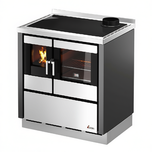 Poêle à bois Cadel 7,5 kW KOOK 80 VS Anthracite 4 étoiles 79,5x60x86cm - Product Image 2